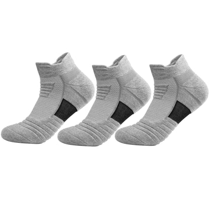 6/12Pairs Breathable Mesh Athletic Terry Socks Cushioned Moisture-managing and Durable Reduces Foot for Running Hiking & Sports