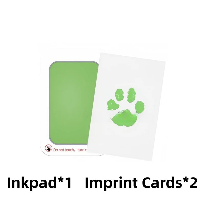 Baby Handprint and Footprint Kit Safe Non-Toxic Ink Pads Clean Inkless Touch Pet Paw Print Ink Kits with