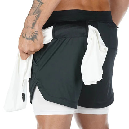 Men's Multi Pocket Shorts Fitness Shorts Casual Beach Sports Lined Skinny Shorts Everyday Style Mesh Camouflage Running Shorts