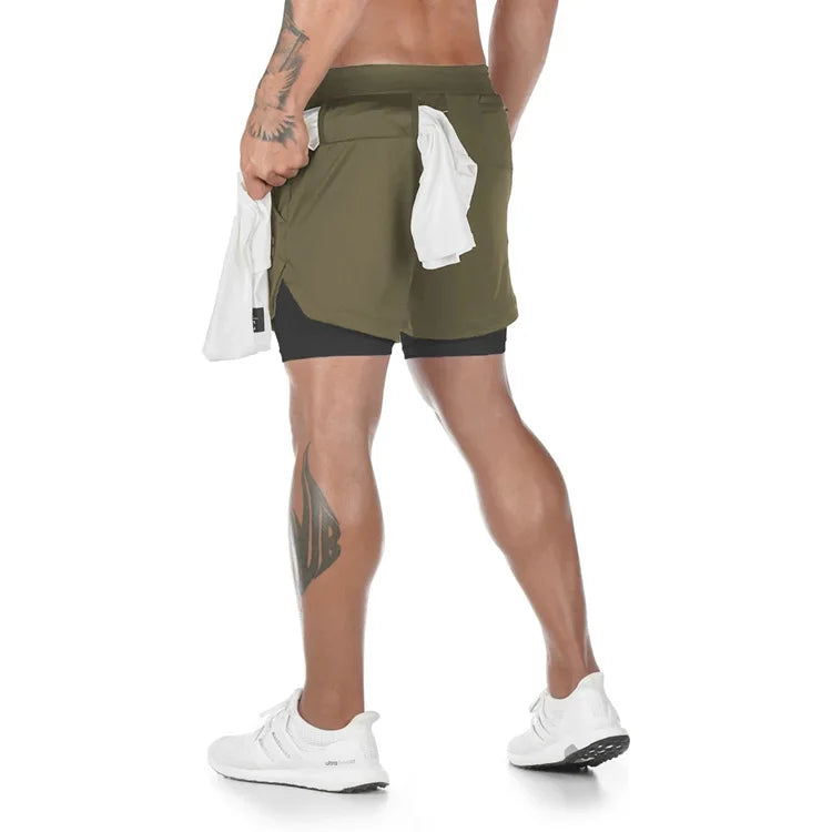 Men's Multi Pocket Shorts Fitness Shorts Casual Beach Sports Lined Skinny Shorts Everyday Style Mesh Camouflage Running Shorts