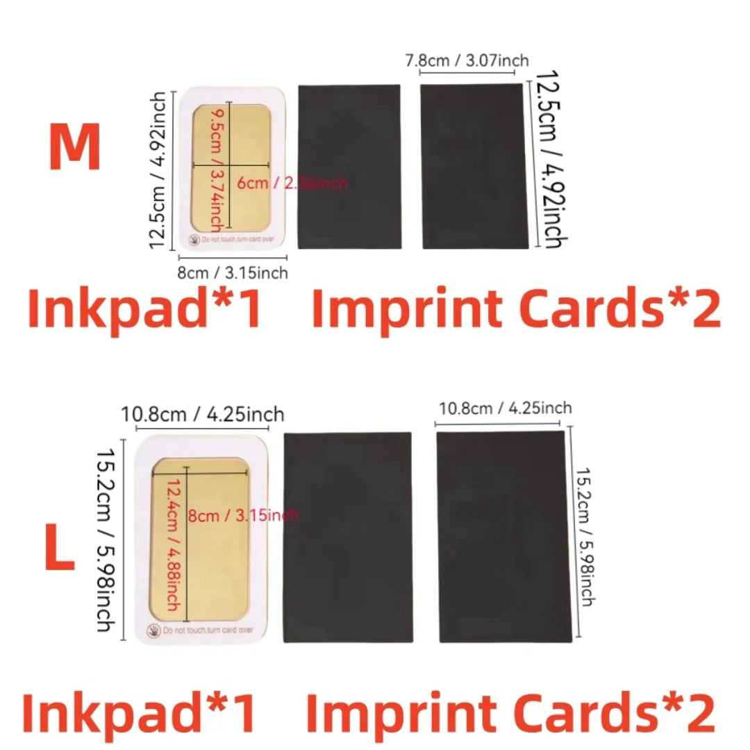Baby Handprint and Footprint Kit Safe Non-Toxic Ink Pads Clean Inkless Touch Pet Paw Print Ink Kits with