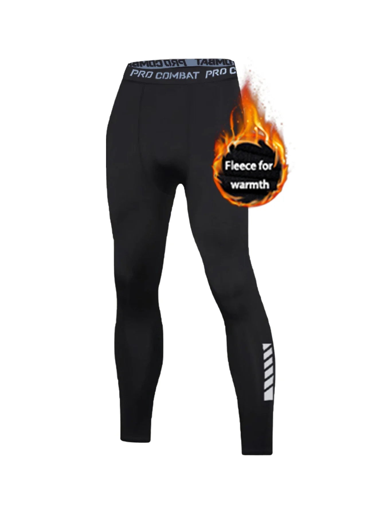 2025 new men's thermal pants, thickened autumn and winter high-elasticity, tight sport pants and slim-fit pants