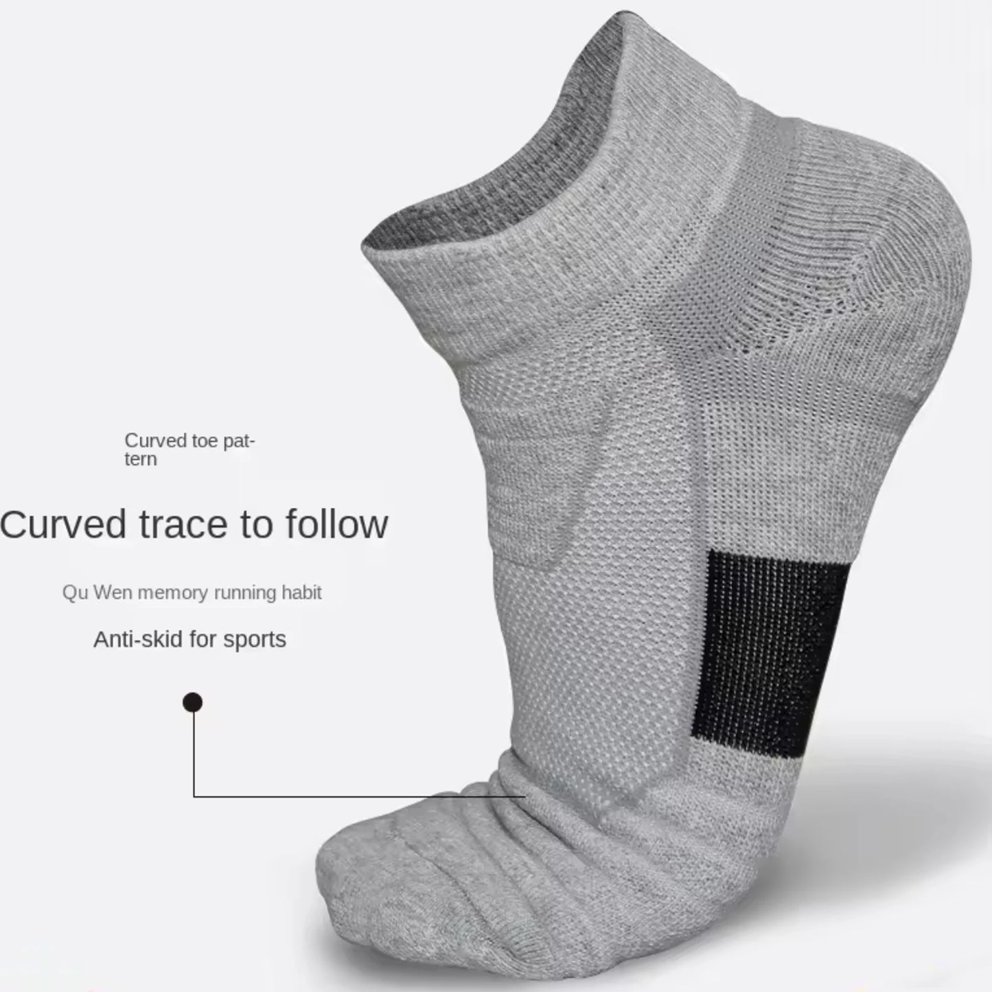 6/12Pairs Breathable Mesh Athletic Terry Socks Cushioned Moisture-managing and Durable Reduces Foot for Running Hiking & Sports