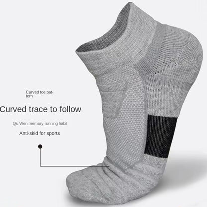 6/12Pairs Breathable Mesh Athletic Terry Socks Cushioned Moisture-managing and Durable Reduces Foot for Running Hiking & Sports