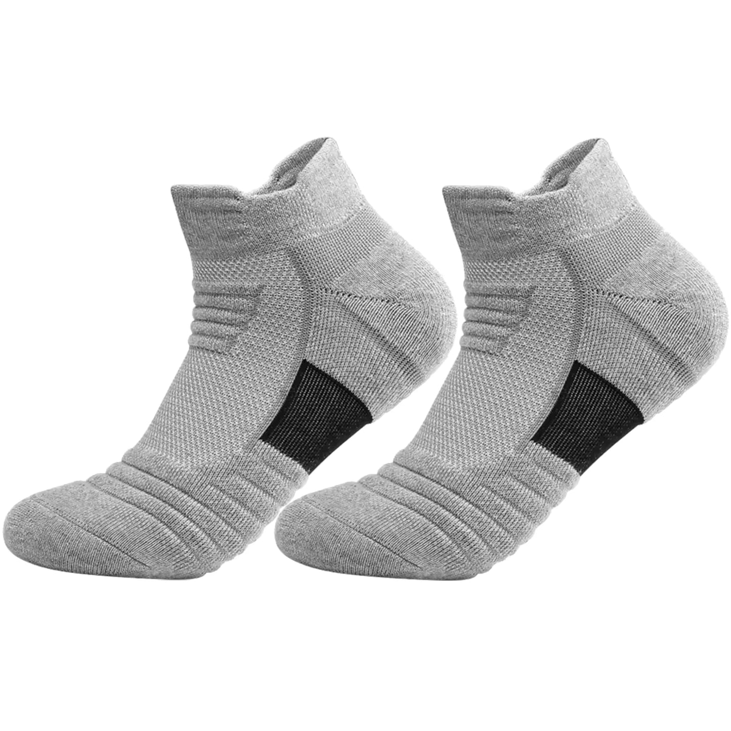 6/12Pairs Breathable Mesh Athletic Terry Socks Cushioned Moisture-managing and Durable Reduces Foot for Running Hiking & Sports